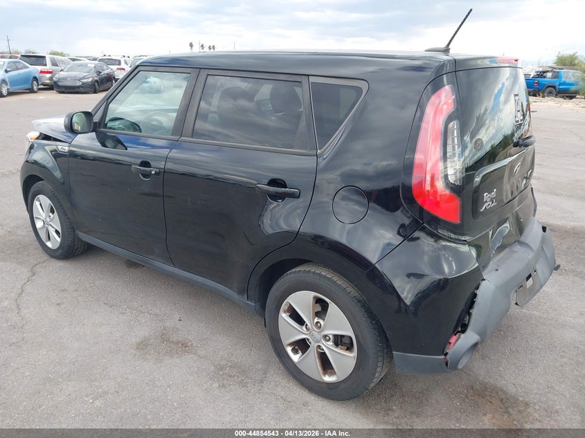 2016 Kia Soul VIN KNDJN2A20G7322799 IAAI salvage auction — FRONT & REAR, Salvage (Arizona), sold $750 on 2026-07-23 (photo 3)