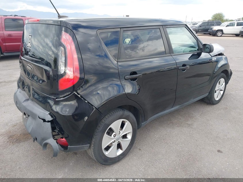 2016 Kia Soul VIN KNDJN2A20G7322799 IAAI salvage auction — FRONT & REAR, Salvage (Arizona), sold $750 on 2026-07-23 (photo 4)