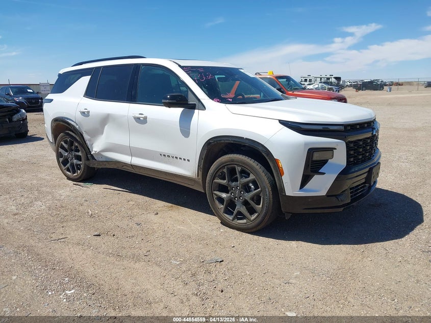 2025 Chevrolet Traverse VIN 1GNEVLRS4SJ227368 IAAI salvage auction — RIGHT SIDE, Wait Title, sold $18,000 on 2026-07-29 (photo 1)