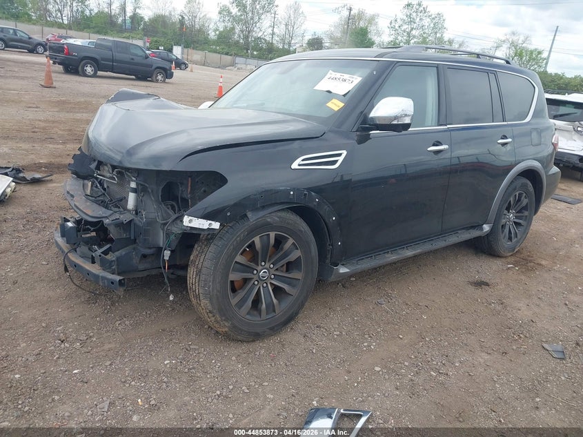 2017 Nissan Armada VIN JN8AY2NC2H9503438 IAAI salvage auction — FRONT END, Wait Title, sold $1,275 on 2026-07-23 (photo 2)
