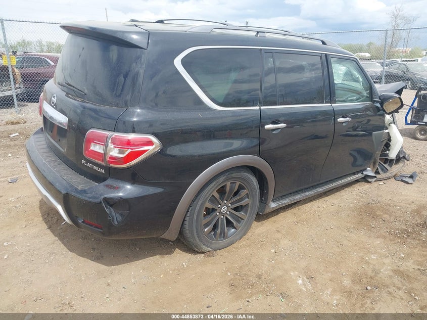 2017 Nissan Armada VIN JN8AY2NC2H9503438 IAAI salvage auction — FRONT END, Wait Title, sold $1,275 on 2026-07-23 (photo 4)