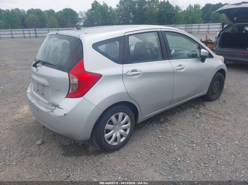 2015 Nissan Versa note VIN 3N1CE2CPXFL363908 IAAI salvage auction — LEFT SIDE, Clear (Arkansas), sold $400 on 2026-07-08 (photo 4)