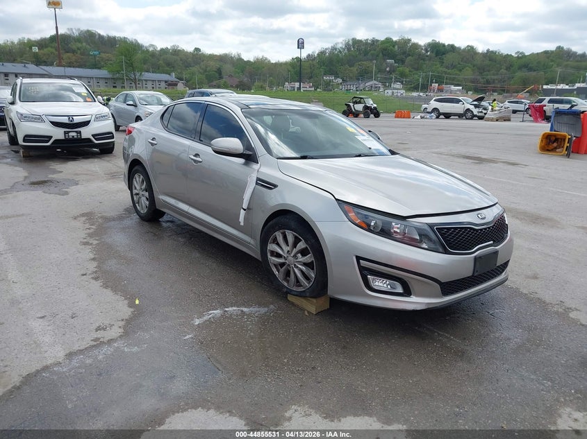 2014 Kia Optima VIN 5XXGN4A71EG312837 IAAI salvage auction — UNKNOWN, Clear (Missouri), sold $375 on 2026-07-21 (photo 1)