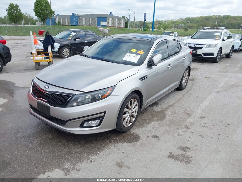 2014 Kia Optima VIN 5XXGN4A71EG312837 IAAI salvage auction — UNKNOWN, Clear (Missouri), sold $375 on 2026-07-21 (photo 2)