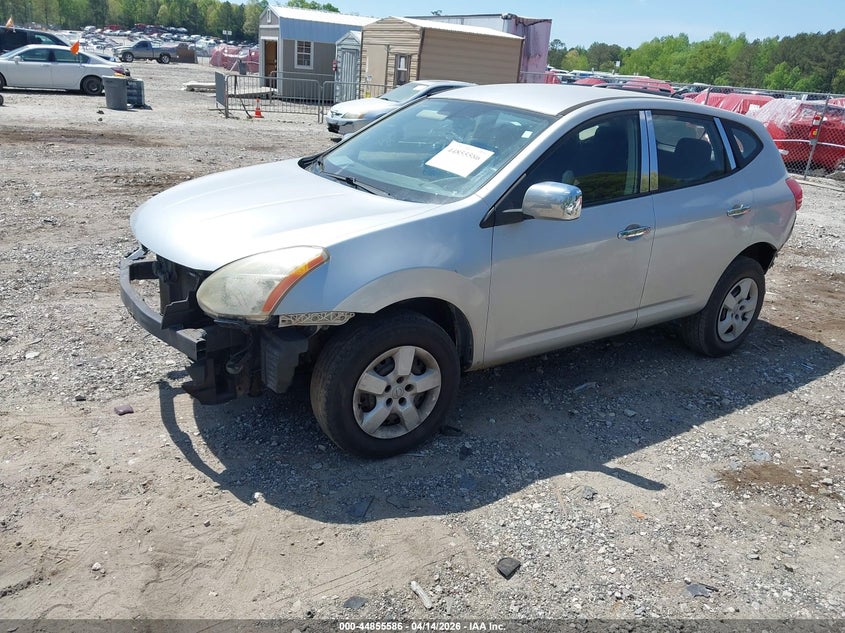 2010 Nissan Rogue sport VIN JN8AS5MT0AW008022 IAAI salvage auction — FRONT & REAR, Salvage (Georgia), sold $500 on 2026-07-10 (photo 2)