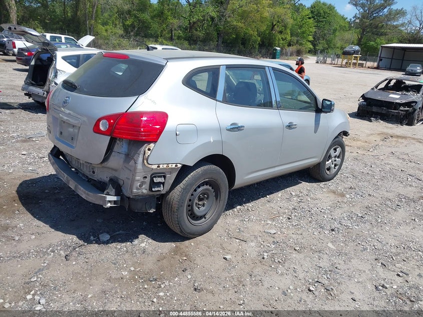 2010 Nissan Rogue sport VIN JN8AS5MT0AW008022 IAAI salvage auction — FRONT & REAR, Salvage (Georgia), sold $500 on 2026-07-10 (photo 4)