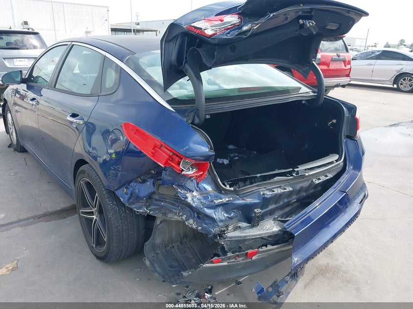 2016 Kia Optima VIN 5XXGT4L39GG078627 IAAI salvage auction — LEFT REAR, Salvage (Texas), sold $800 on 2026-07-09 (photo 6)