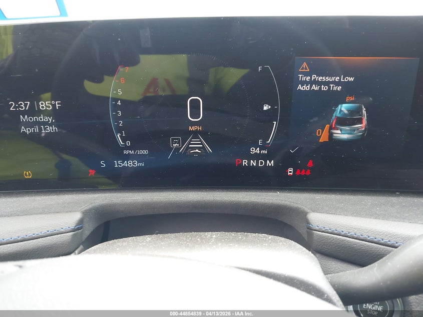 2025 Cadillac Xt4 VIN 1GYFZER42SF111016 IAAI salvage auction — REAR END, Original (Texas), sold $13,700 on 2026-07-14 (photo 7)