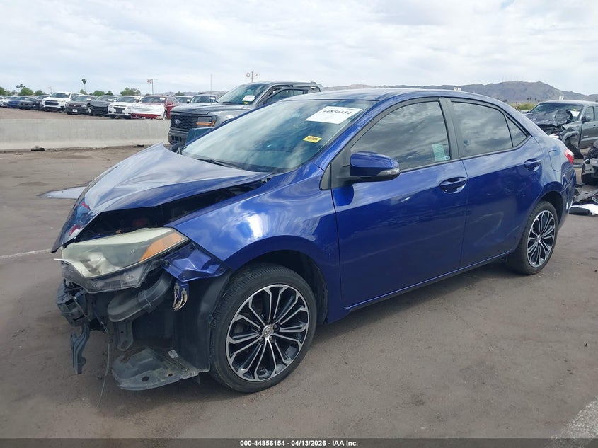 2015 Toyota Corolla VIN 5YFBURHE7FP268656 IAAI salvage auction — RIGHT FRONT, Wait Title, sold $2,225 on 2026-07-07 (photo 2)