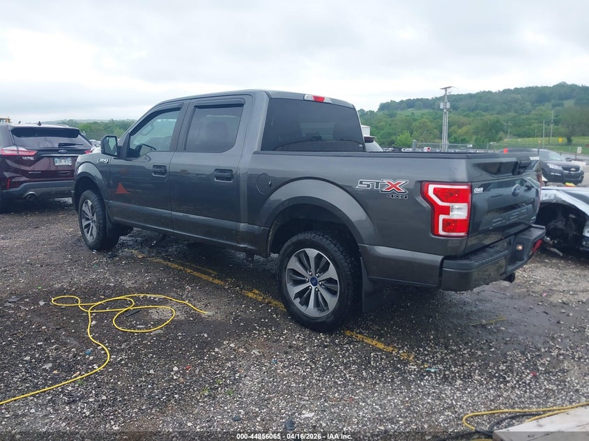 2019 Ford F-150 VIN 1FTEW1E49KFC38645 IAAI salvage auction — HAIL, Wait Title, sold $7,100 on 2026-07-30 (photo 3)