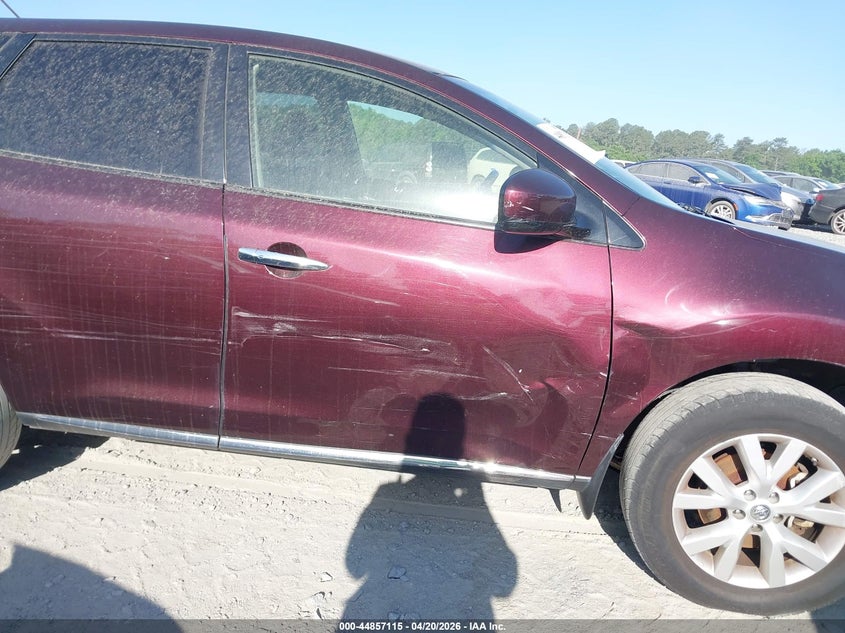 2013 Nissan Murano VIN JN8AZ1MUXDW204955 IAAI salvage auction — NORMAL WEAR, Clear (Minnesota), sold $975 on 2026-07-28 (photo 6)
