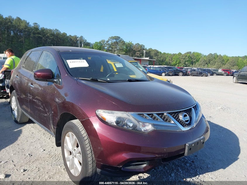 2013 Nissan Murano VIN JN8AZ1MUXDW204955 IAAI salvage auction — NORMAL WEAR, Clear (Minnesota), sold $975 on 2026-07-28 (photo 1)