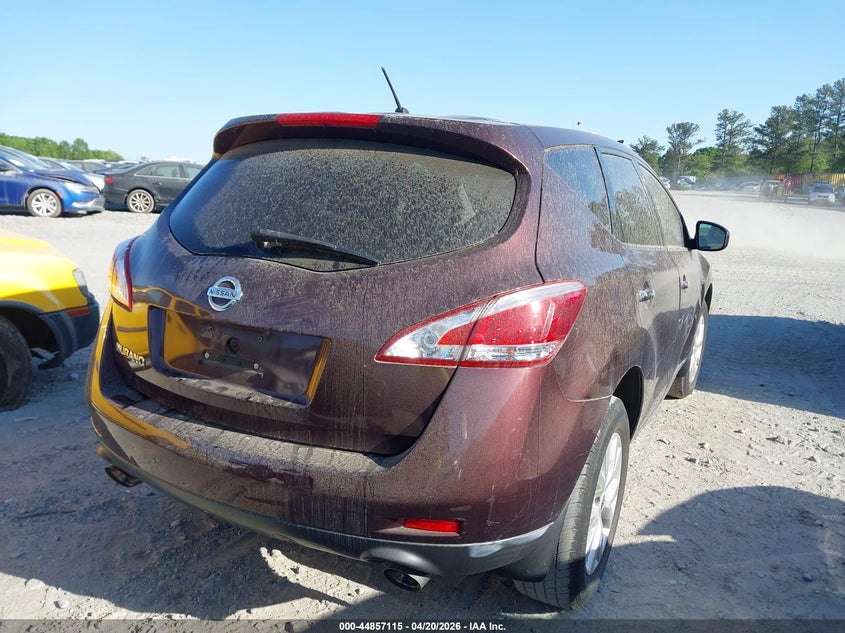 2013 Nissan Murano VIN JN8AZ1MUXDW204955 IAAI salvage auction — NORMAL WEAR, Clear (Minnesota), sold $975 on 2026-07-28 (photo 4)