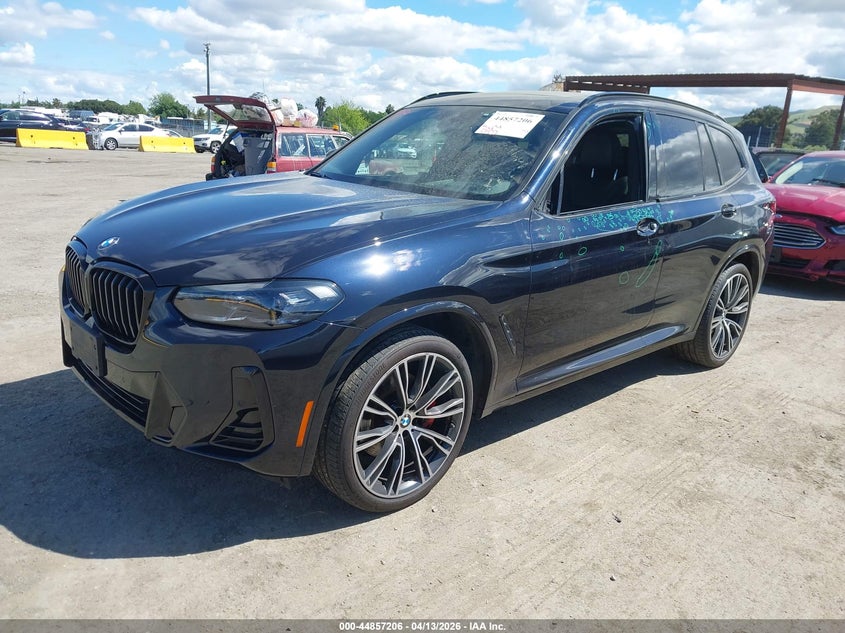 2022 BMW X3 VIN 5UX53DP03N9K11947 IAAI salvage auction — SIDE, Wait Title, sold $19,800 on 2026-07-10 (photo 2)
