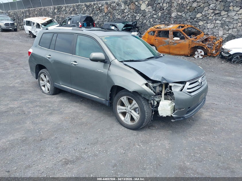 2012 Toyota Highlander VIN 5TDDK3EH9CS097227 IAAI salvage auction — FRONT END, Clear (Hawaii), sold $900 on 2026-07-28 (photo 1)