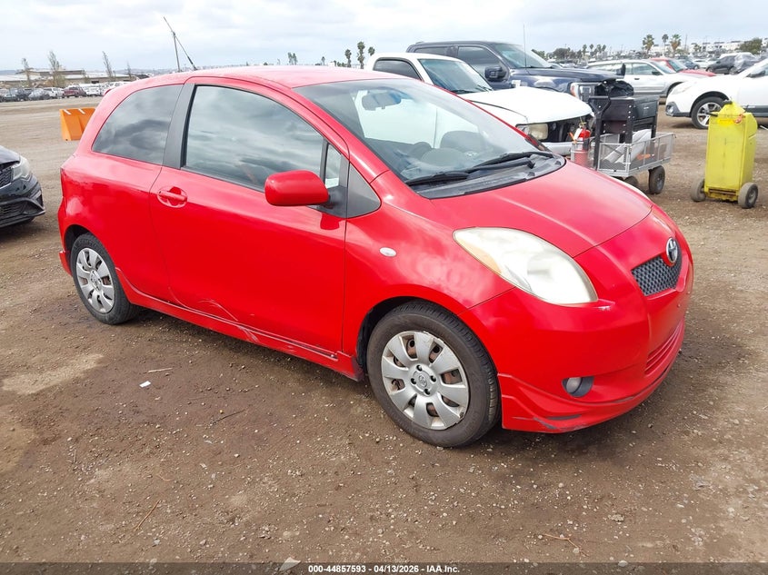2008 Toyota Yaris VIN JTDJT923285164100 IAAI salvage auction — LEFT REAR, App For Dup Clear (California), sold $300 on 2026-07-29 (photo 1)