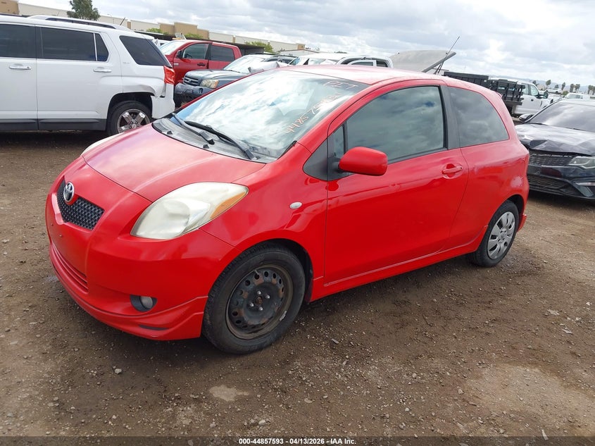 2008 Toyota Yaris VIN JTDJT923285164100 IAAI salvage auction — LEFT REAR, App For Dup Clear (California), sold $300 on 2026-07-29 (photo 2)