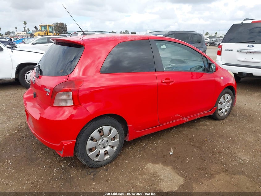 2008 Toyota Yaris VIN JTDJT923285164100 IAAI salvage auction — LEFT REAR, App For Dup Clear (California), sold $300 on 2026-07-29 (photo 4)