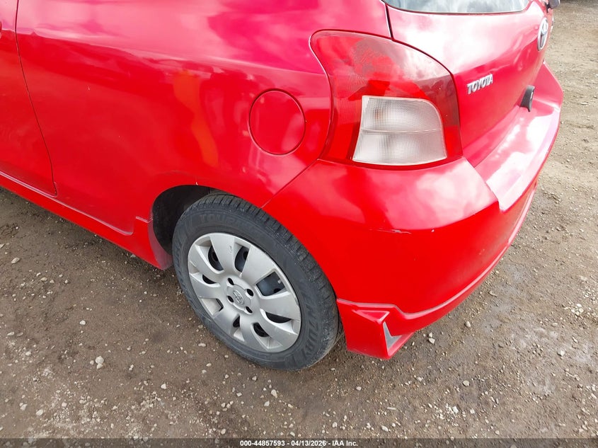 2008 Toyota Yaris VIN JTDJT923285164100 IAAI salvage auction — LEFT REAR, App For Dup Clear (California), sold $300 on 2026-07-29 (photo 6)