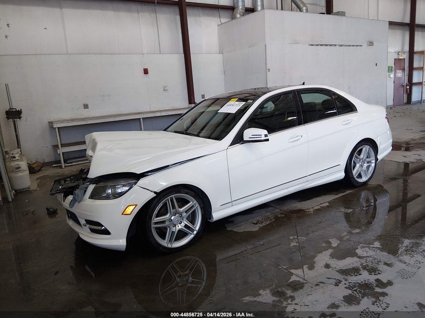 2011 Mercedes-benz C class VIN WDDGF5EB5BA502252 IAAI salvage auction — FRONT END, Salvage (Idaho), sold $1,225 on 2026-07-17 (photo 2)