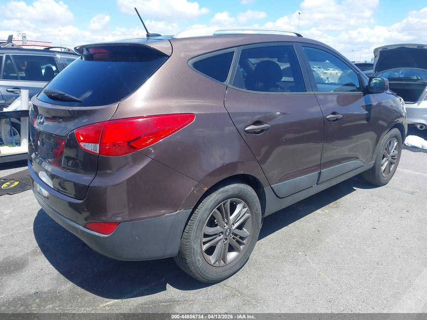 2014 Hyundai Tucson VIN KM8JU3AG8EU875537 IAAI salvage auction — THEFT, Wait Title, sold $1,550 on 2026-07-23 (photo 4)