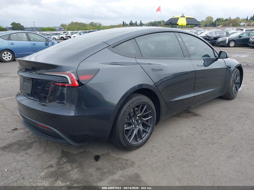 2026 Tesla Model 3 VIN 5YJ3E1EB4TF133722 IAAI salvage auction — FRONT END, Salvage (Oregon), sold $15,200 on 2026-07-09 (photo 4)