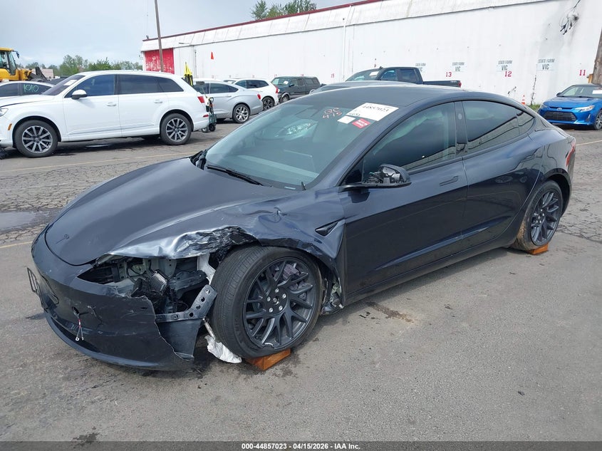 2026 Tesla Model 3 VIN 5YJ3E1EB4TF133722 IAAI salvage auction — FRONT END, Salvage (Oregon), sold $15,200 on 2026-07-09 (photo 2)