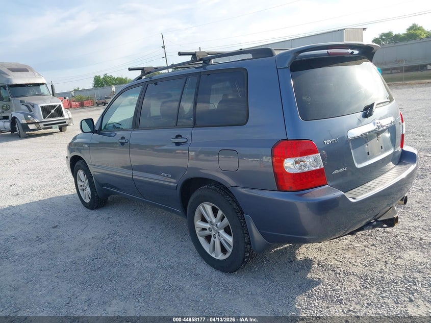 2006 Toyota Highlander VIN JTEEW21A260033609 IAAI salvage auction — MECHANICAL, Bill Of Sale (Tennessee), sold $825 on 2026-07-13 (photo 3)