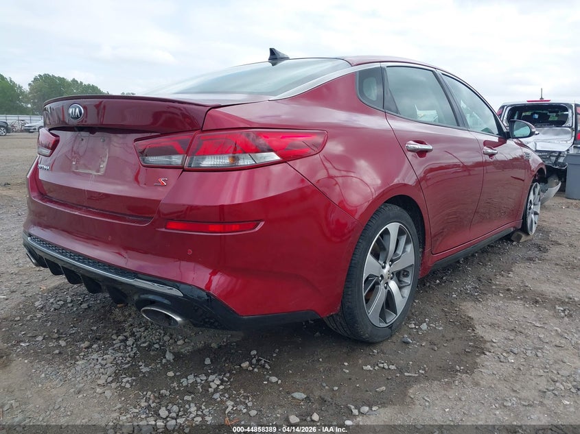 2020 Kia Optima VIN 5XXGT4L3XLG417034 IAAI salvage auction — FRONT END, Salvage (Arkansas), sold $1,800 on 2026-07-29 (photo 4)