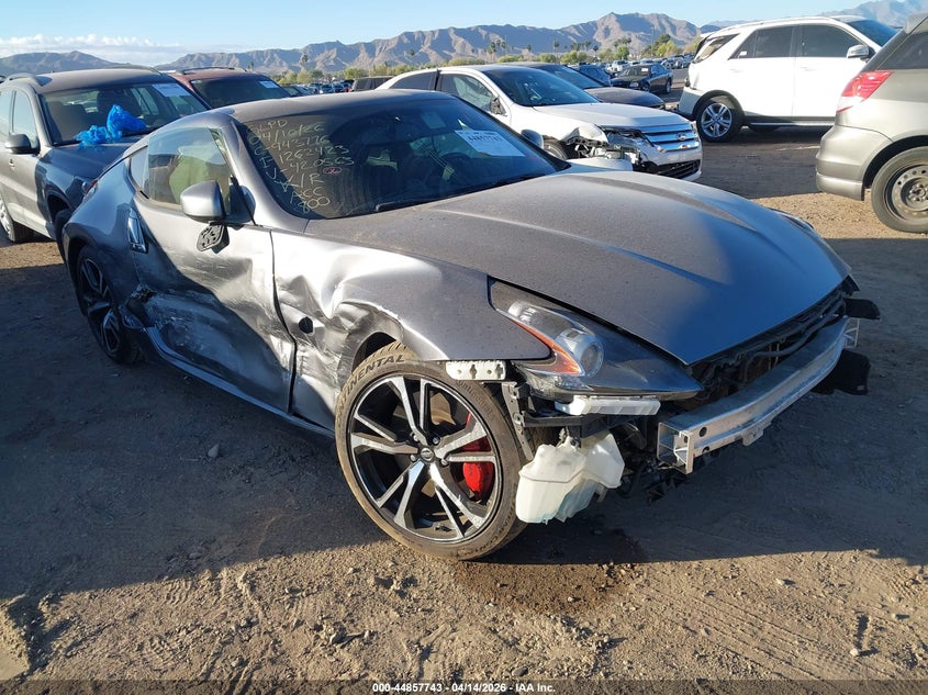 2019 Nissan 370z VIN JN1AZ4EH7KM420563 IAAI salvage auction — RIGHT SIDE, Wait Title, sold $2,800 on 2026-07-07 (photo 1)