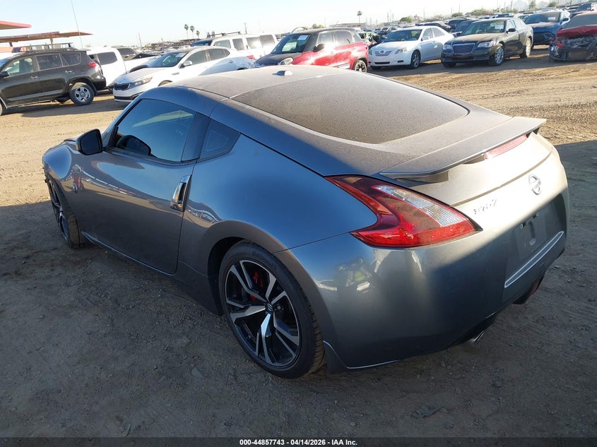 2019 Nissan 370z VIN JN1AZ4EH7KM420563 IAAI salvage auction — RIGHT SIDE, Wait Title, sold $2,800 on 2026-07-07 (photo 3)