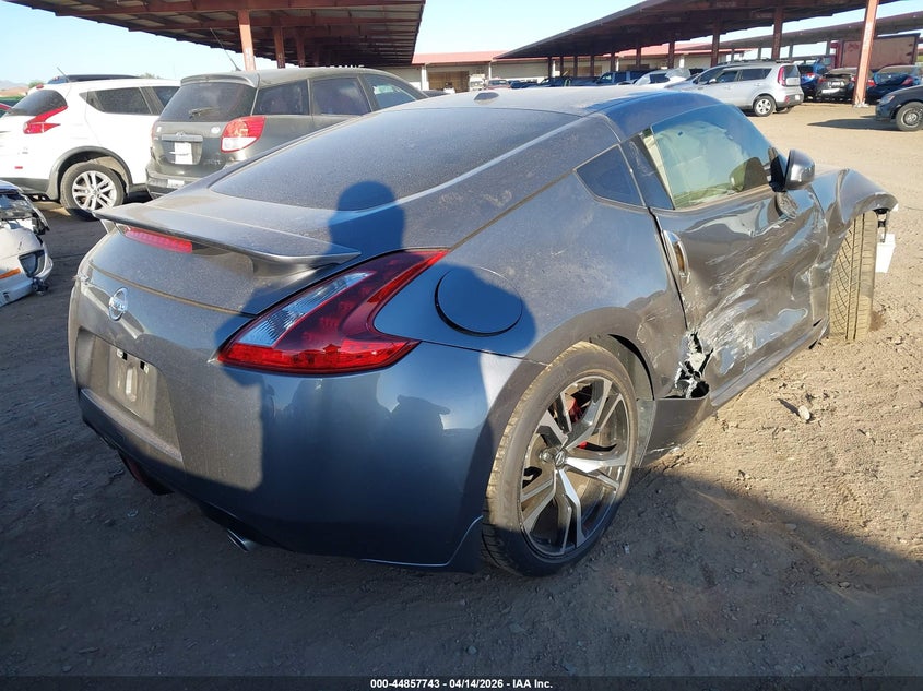 2019 Nissan 370z VIN JN1AZ4EH7KM420563 IAAI salvage auction — RIGHT SIDE, Wait Title, sold $2,800 on 2026-07-07 (photo 4)