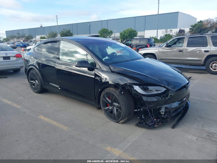 2026 Tesla Model x VIN 7SAXCBE68TF480649 IAAI salvage auction — FRONT END, Wait Title, sold $39,600 on 2026-07-13 (photo 1)