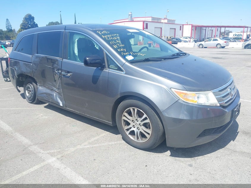 2013 Honda Odyssey VIN 5FNRL5H66DB012990 IAAI salvage auction — RIGHT SIDE, Wait Title, sold $1,200 on 2026-07-09 (photo 1)