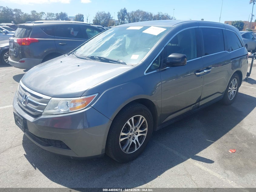 2013 Honda Odyssey VIN 5FNRL5H66DB012990 IAAI salvage auction — RIGHT SIDE, Wait Title, sold $1,200 on 2026-07-09 (photo 2)