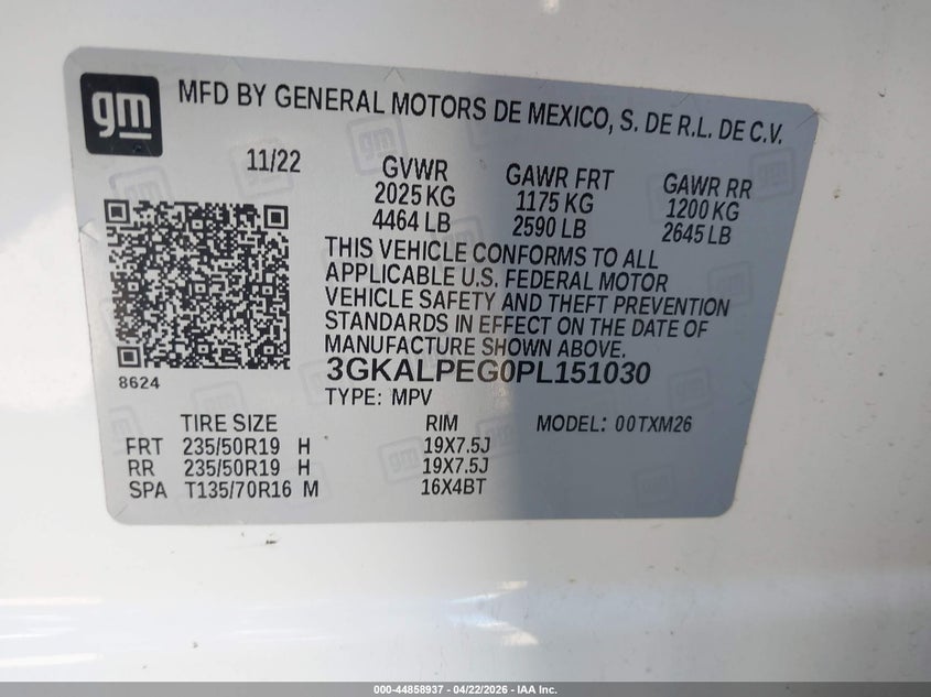 2023 Gmc Terrain VIN 3GKALPEG0PL151030 IAAI salvage auction — SIDE, Salvage Title, sold $9,200 on 2026-09-01 (photo 9)