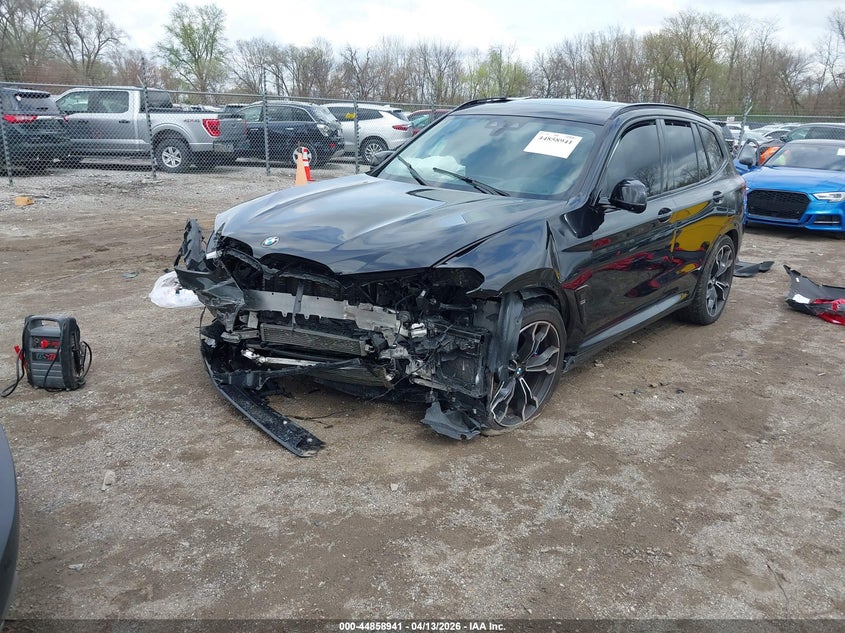 2021 BMW X3 m VIN 5YMTS0C09M9G61136 IAAI salvage auction — FRONT END, Wait Title, sold $9,700 on 2026-07-27 (photo 2)