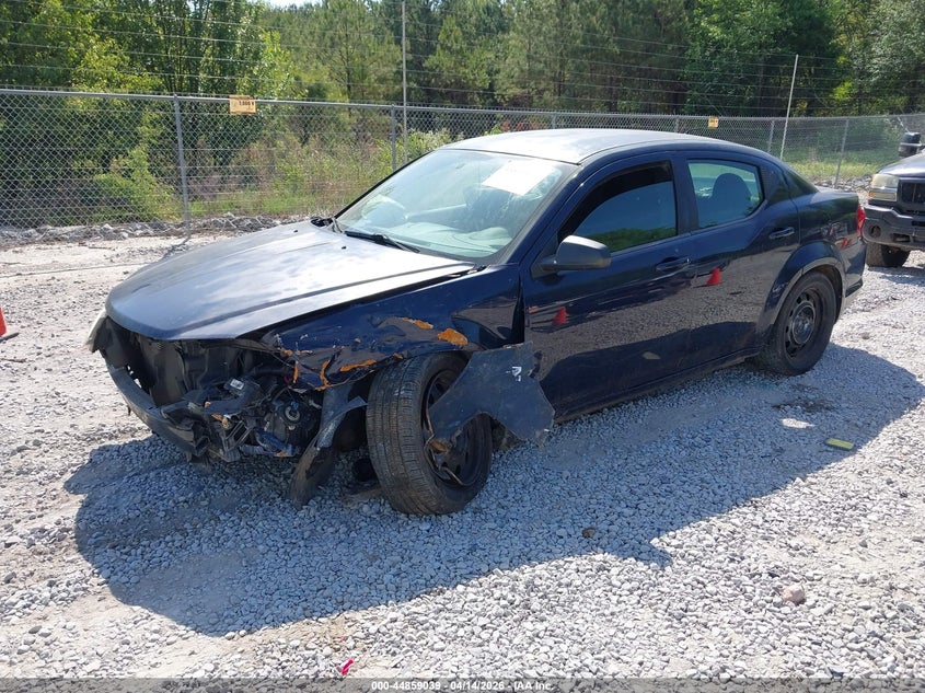 2013 Dodge Avenger VIN 1C3CDZAG1DN748805 IAAI salvage auction — FRONT END, Wait Title, sold $225 on 2026-07-09 (photo 2)