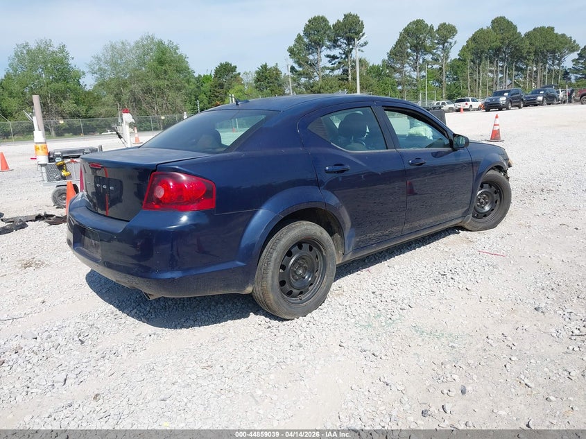 2013 Dodge Avenger VIN 1C3CDZAG1DN748805 IAAI salvage auction — FRONT END, Wait Title, sold $225 on 2026-07-09 (photo 4)