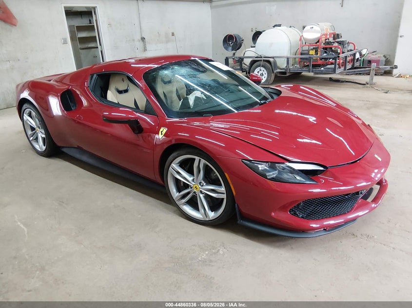 2025 Ferrari 296 gts VIN ZFF01SMA3S0324494 IAAI salvage auction — FRONT END, Salvage (Ohio), sold $138,000 on 2026-08-13 (photo 1)