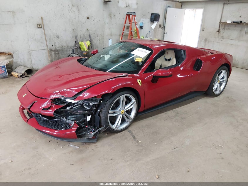 2025 Ferrari 296 gts VIN ZFF01SMA3S0324494 IAAI salvage auction — FRONT END, Salvage (Ohio), sold $138,000 on 2026-08-13 (photo 2)