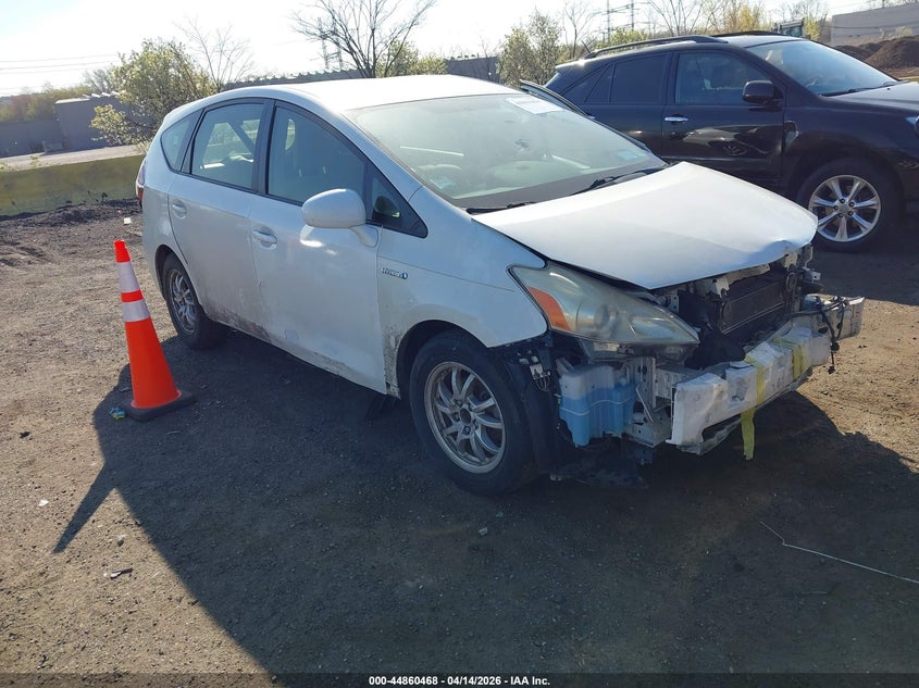 2013 Toyota Prius v VIN JTDZN3EU4D3187947 IAAI salvage auction — SIDE, Wait Title, sold $25 on 2026-07-21 (photo 1)
