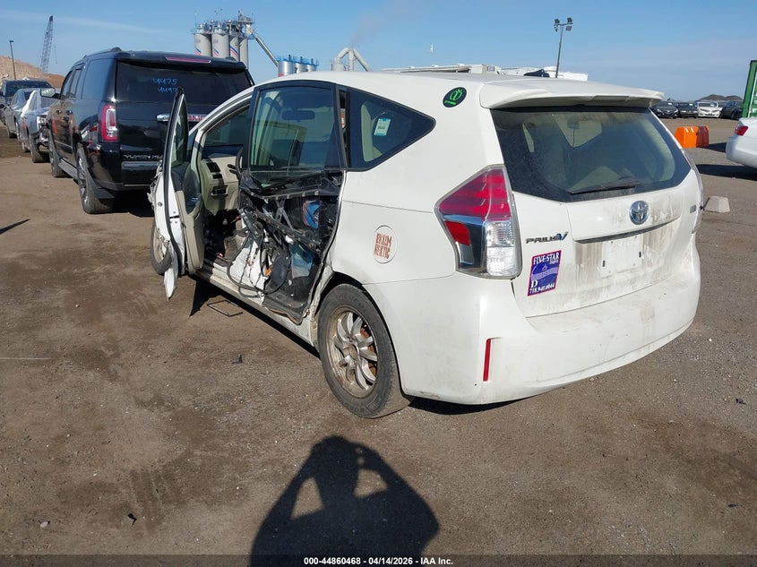 2013 Toyota Prius v VIN JTDZN3EU4D3187947 IAAI salvage auction — SIDE, Wait Title, sold $25 on 2026-07-21 (photo 3)