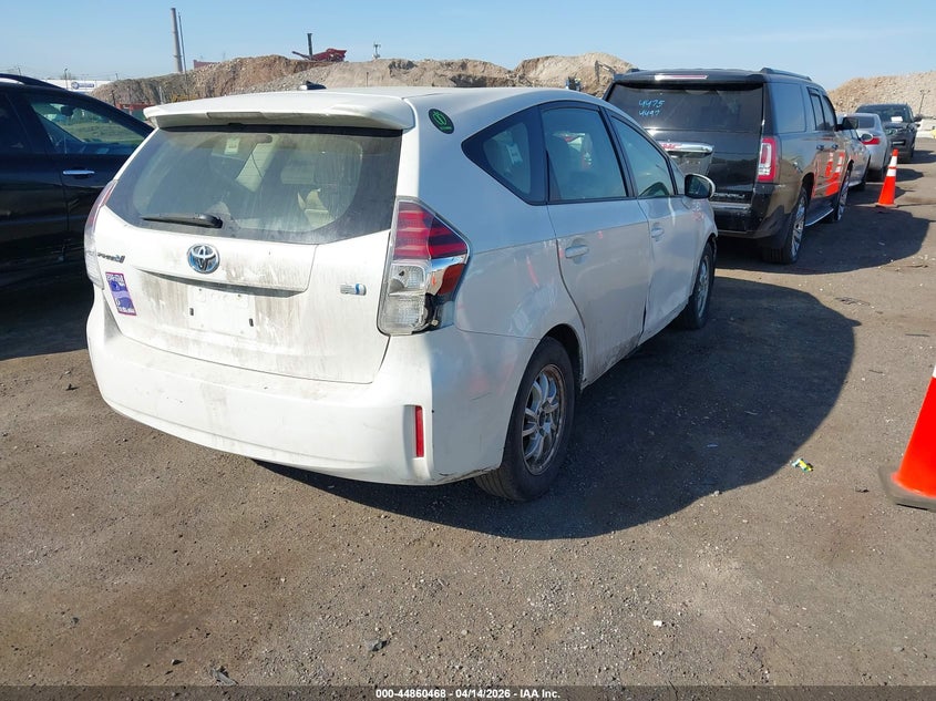 2013 Toyota Prius v VIN JTDZN3EU4D3187947 IAAI salvage auction — SIDE, Wait Title, sold $25 on 2026-07-21 (photo 4)