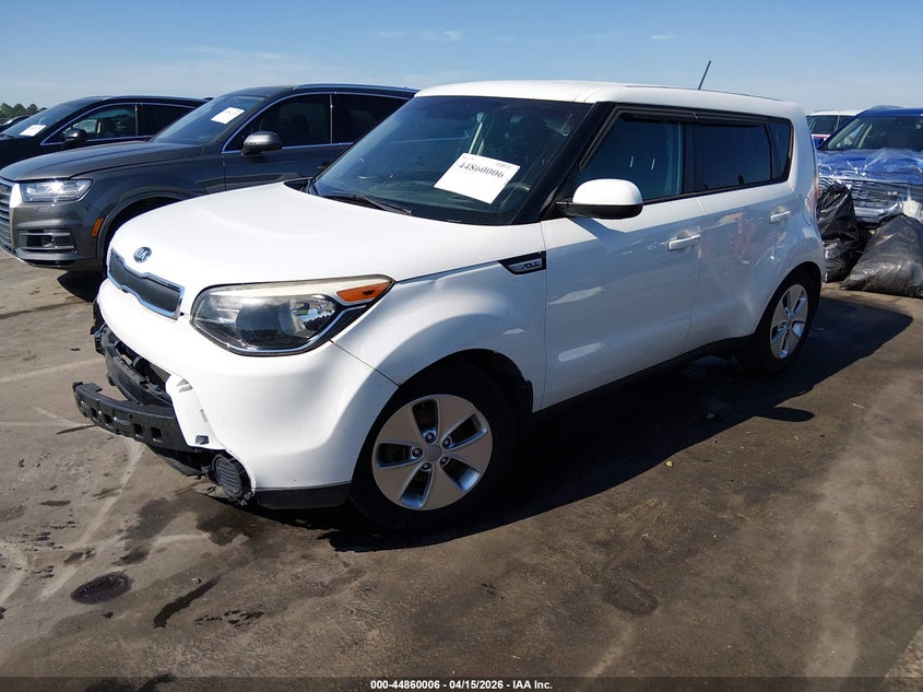 2016 Kia Soul VIN KNDJN2A24G7284123 IAAI salvage auction — FRONT END, Salvage (North Carolina), sold $900 on 2026-07-08 (photo 2)