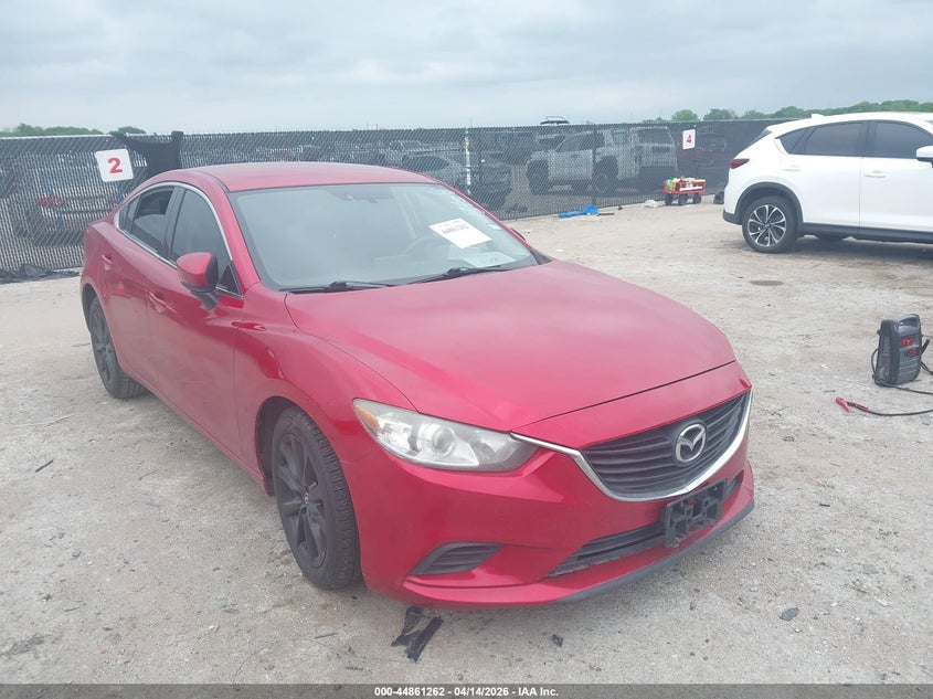 2017 Mazda 6 VIN JM1GL1U59H1102310 IAAI salvage auction — LEFT FRONT, Original (Texas), sold $3,000 on 2026-07-07 (photo 1)