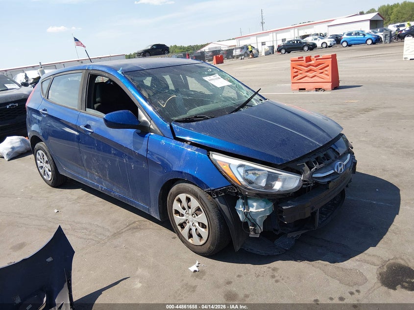 2017 Hyundai Accent VIN KMHCT5AE4HU346452 IAAI salvage auction — FRONT END, Wait Title, sold $200 on 2026-07-29 (photo 1)