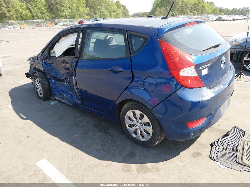 2017 Hyundai Accent VIN KMHCT5AE4HU346452 IAAI salvage auction — FRONT END, Wait Title, sold $200 on 2026-07-29 (photo 3)