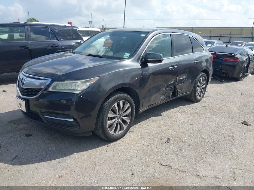 2015 Acura Mdx VIN 5FRYD3H45FB003632 IAAI salvage auction — SIDE, Salvage Title, sold $1,800 on 2026-07-12 (photo 2)
