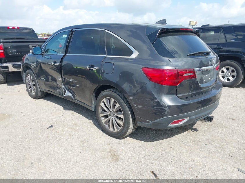 2015 Acura Mdx VIN 5FRYD3H45FB003632 IAAI salvage auction — SIDE, Salvage Title, sold $1,800 on 2026-07-12 (photo 3)